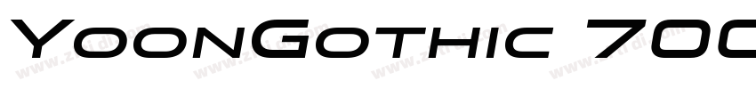 YoonGothic 700 Semib字体转换